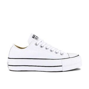 Chuck Taylor All Star Lift Sneaker in White & Black